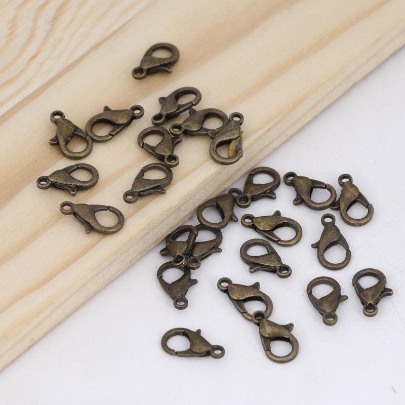 Застежка-карабин из сплава для самодельных ожерелий, браслетов, брелоков и аксессуаров для багажа