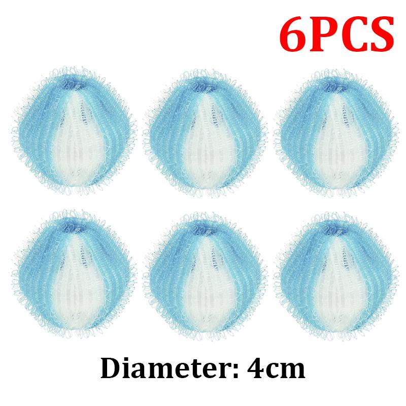 6/12 шт. Фильтр для стиральной машины, плавающий ворс, улавливатель волос, многоразовые шарики для стирки, грязный сбор, шарик для чистки пуха