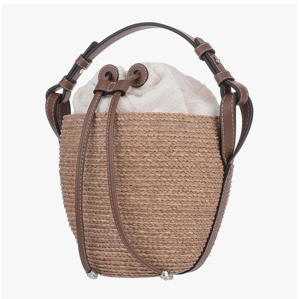 Helen Kaminski Agua Nougat Parchment Bucket Shoulder Bag Bag51753