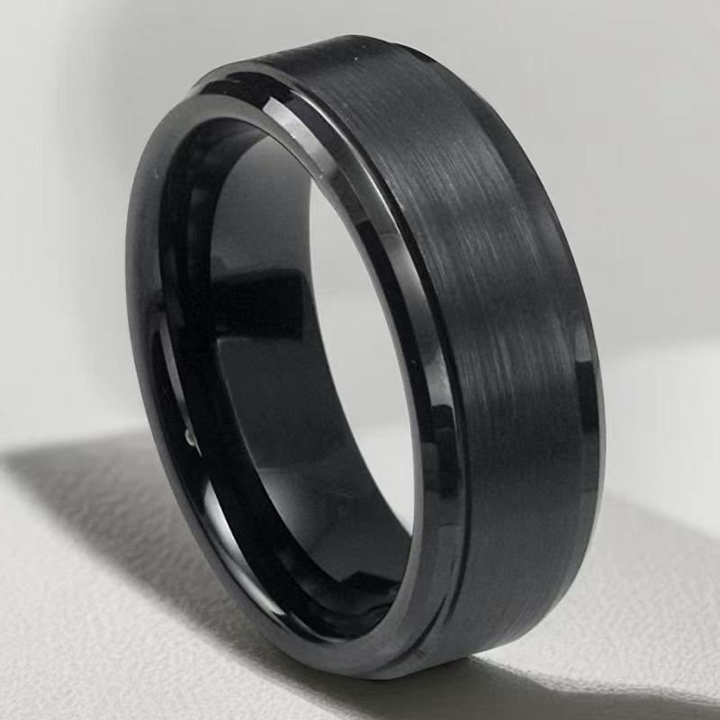Мужское модное кольцо из титановой стали - не выцветает, ювелирное изделие из высококачественной нержавеющей стали, стильный аксессуар для руки