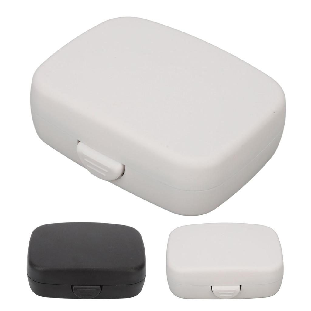 Hearing Aids Case Large Capacity Portable Quadrate Black Hearing Aids Storage Box for Home Outdoor T