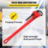 Pipe Wrench, 60 inch, Heavy Duty Cast Iron Straight Plumbing Wrench, Adjustable Plumber Tool for Sink Faucet Toilet Bowl Bathroom Kitchen Drainer