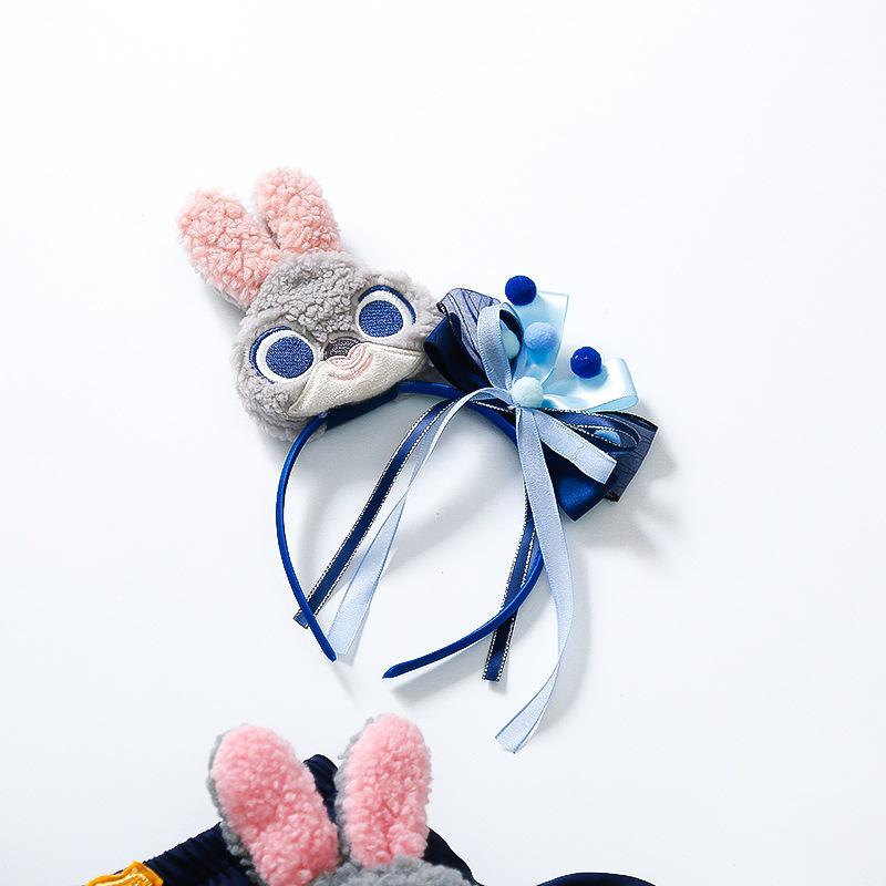 Judy Hopps Police Officer Kids' Cosplay Outfit - Summer Dress Set with Skirt