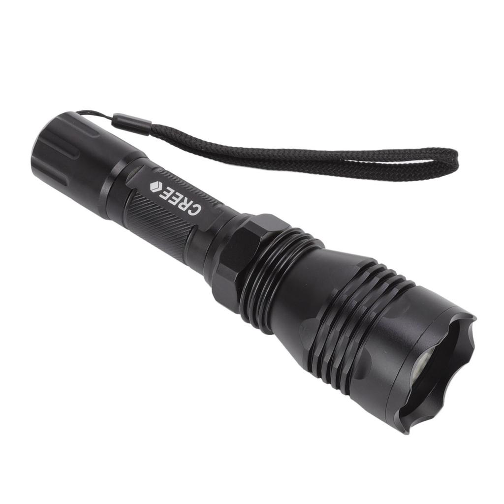 Светодиодный фонарик с белым светом, высокая яркость, дальность 300 м, ручной фонарик для пешего туризма на открытом воздухе