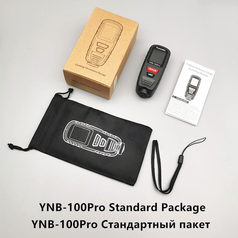 Yunombo 2025 Новый выпуск YNB-100Pro Fe nFe Fe+Zn Мини-измеритель толщины пленки Измеритель толщины покрытия Тестер толщины автомобильной краски