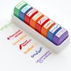 8 Pcs/set 5 Pcs/set Student Praise Teacher Auto-Refilling Stamp Set Teacher Supplies  Kids Gifts