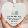 Heart-Shaped Sea Glass Friendship Decor Ceramic Heart Ornament Friendship Keepsake Sea Glass Art Christmas Tree Hanging Ornament for Best Friends