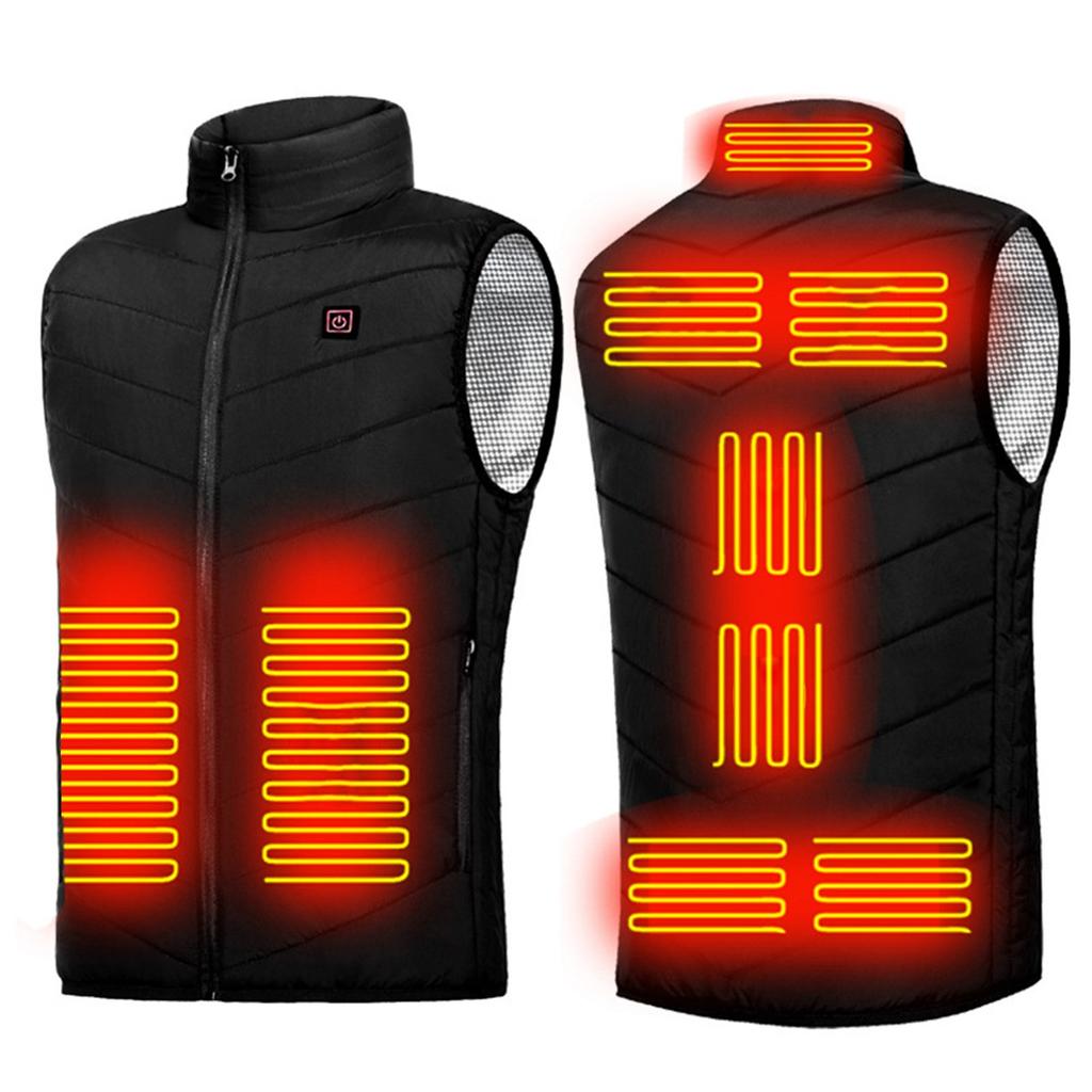 Newly Upgraded Single Control 9 Heating 3 Gear Adjustment Vest Constant Temperature Intelligent Electric Heating Vest