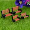 2 шт. Миниатюрный садовый орнамент, миниатюрная парковая скамейка, микро-ландшафтное украшение
