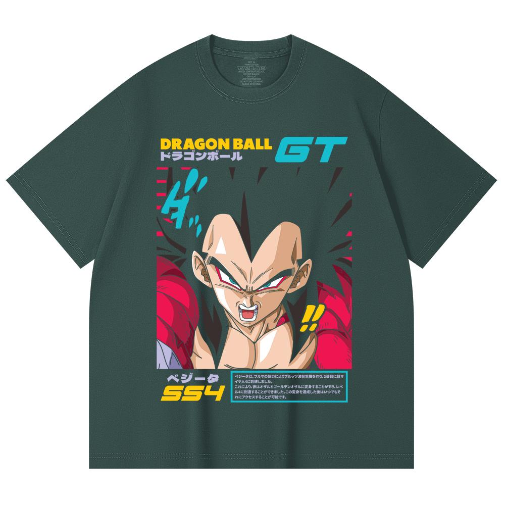 230 Gsm 100% Cotton Dragon Ball V2 Goku Print Unisex Heavy Cotton T Shirt
