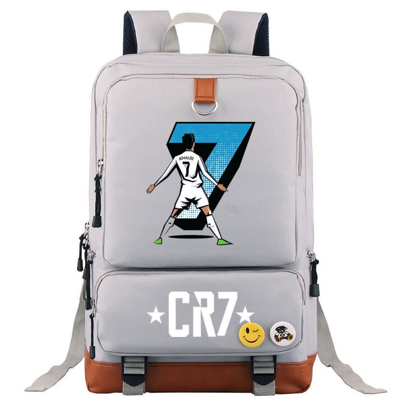 Школьный рюкзак для подростков с принтом Криштиану Роналду, прочная дышащая ткань Оксфорд, мягкие лямки, унисекс, сумка для путешествий
