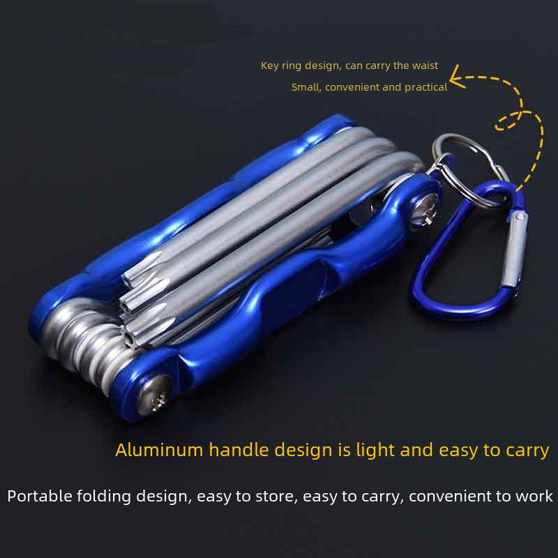 Набор шестигранных и Т-образных шестигранных ключей с одной шестигранной отверткой