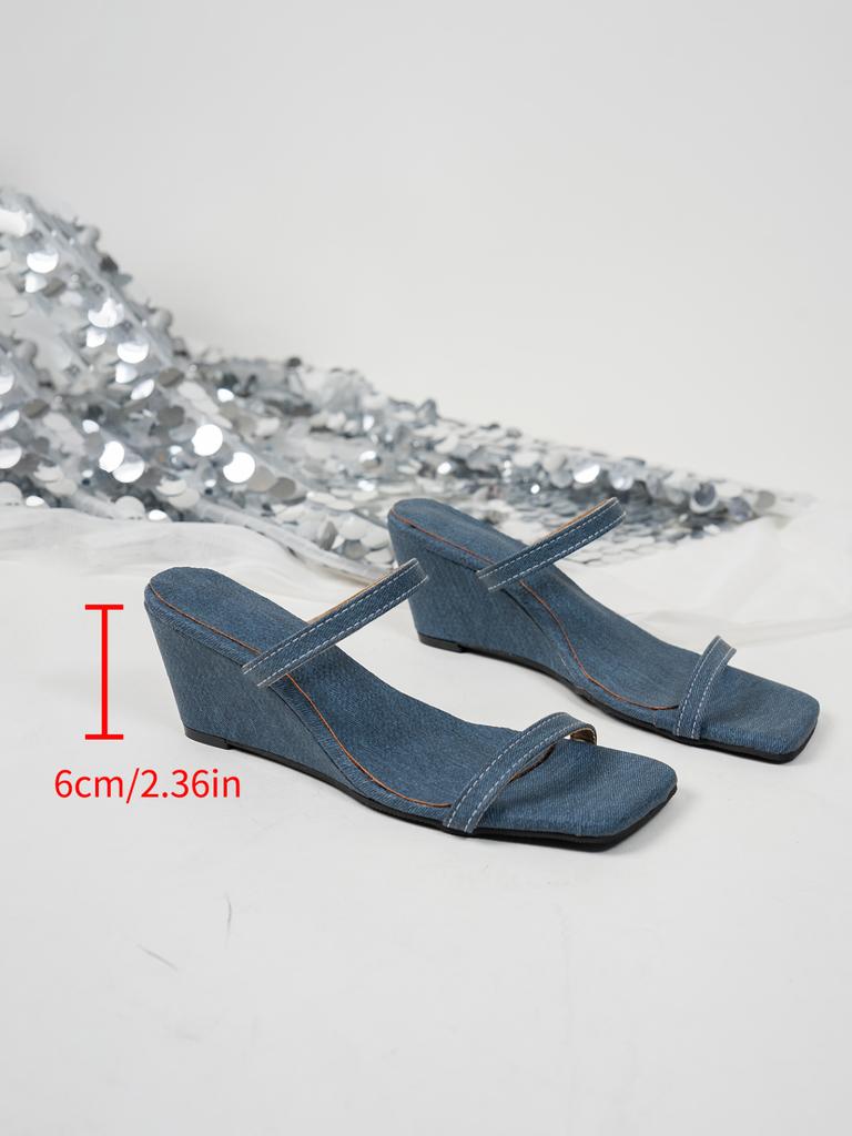 Designer Summer Narrow Band Heel Women Slippers Shoes Open Toe Shoes Design Style Banquet Party Sandals Shoes