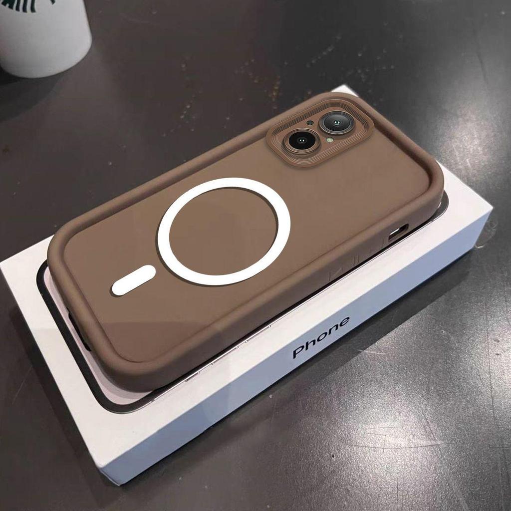 Мягкий чехол из ТПУ цвета Моранди для realme C67 с железным кольцом для магнитных аксессуаров, ударопрочный чехол