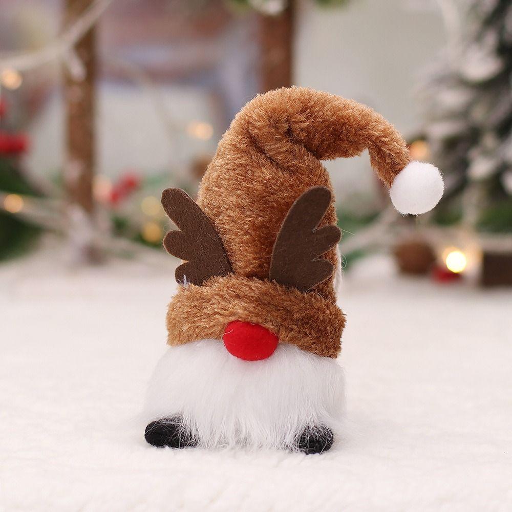 Home Decoration Santa Snowman Deer Christmas Plush Elf Xmas Faceless Gnomes Glowing Gnome Doll