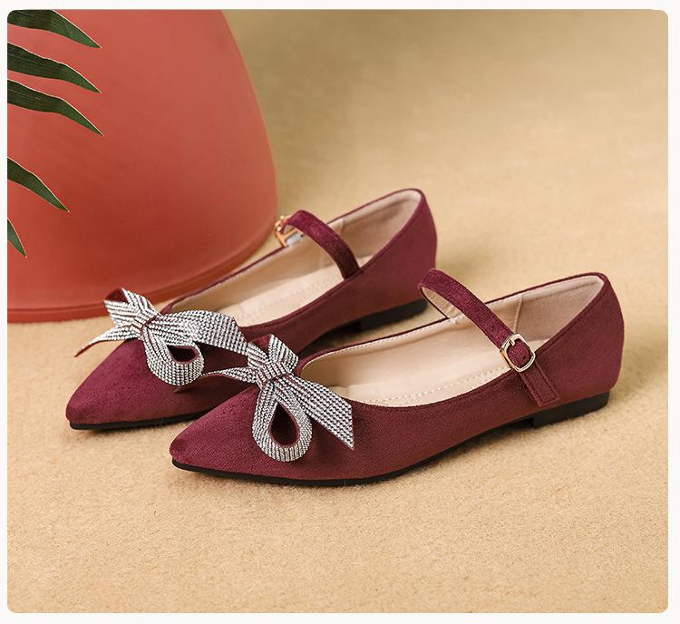 Женские туфли на плоской подошве Мэри Джейн. Удобные нескользящие повседневные модельные туфли. Туфли на плоской подошве с бантом и ремешком на щиколотке. Женские балетки. Шикарные туфли на плоской подошве с острым носком и закрытым носком.