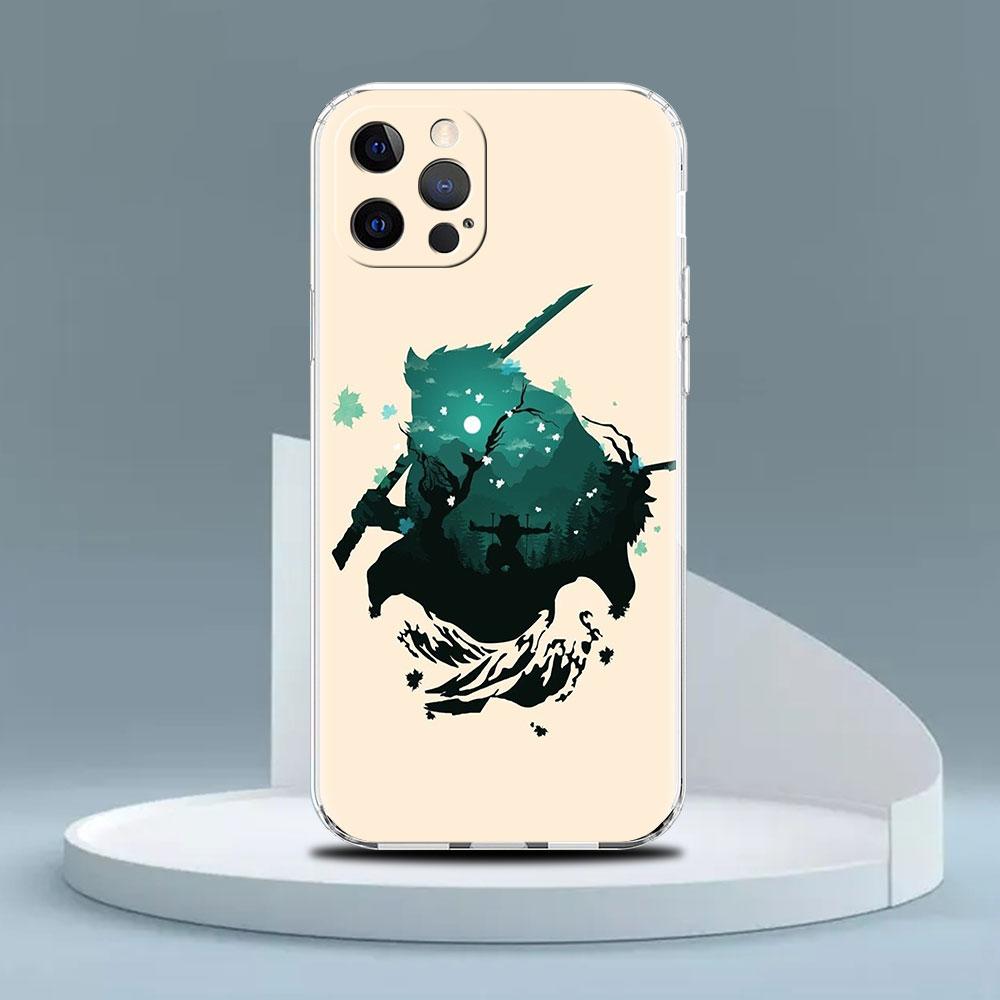 Прозрачный чехол для Apple iPhone 14 13 11 12 Pro 7 8 Plus XR X XS Max 6 6S 14Pro, силиконовый чехол для телефона Demon Slayer Anime
