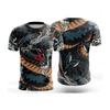 Dragon T-Shirts Tiger 3D Printed Mens T-shirt Streetwear Men Women Casual Fashion Oversized Short Sleeve T Shirt