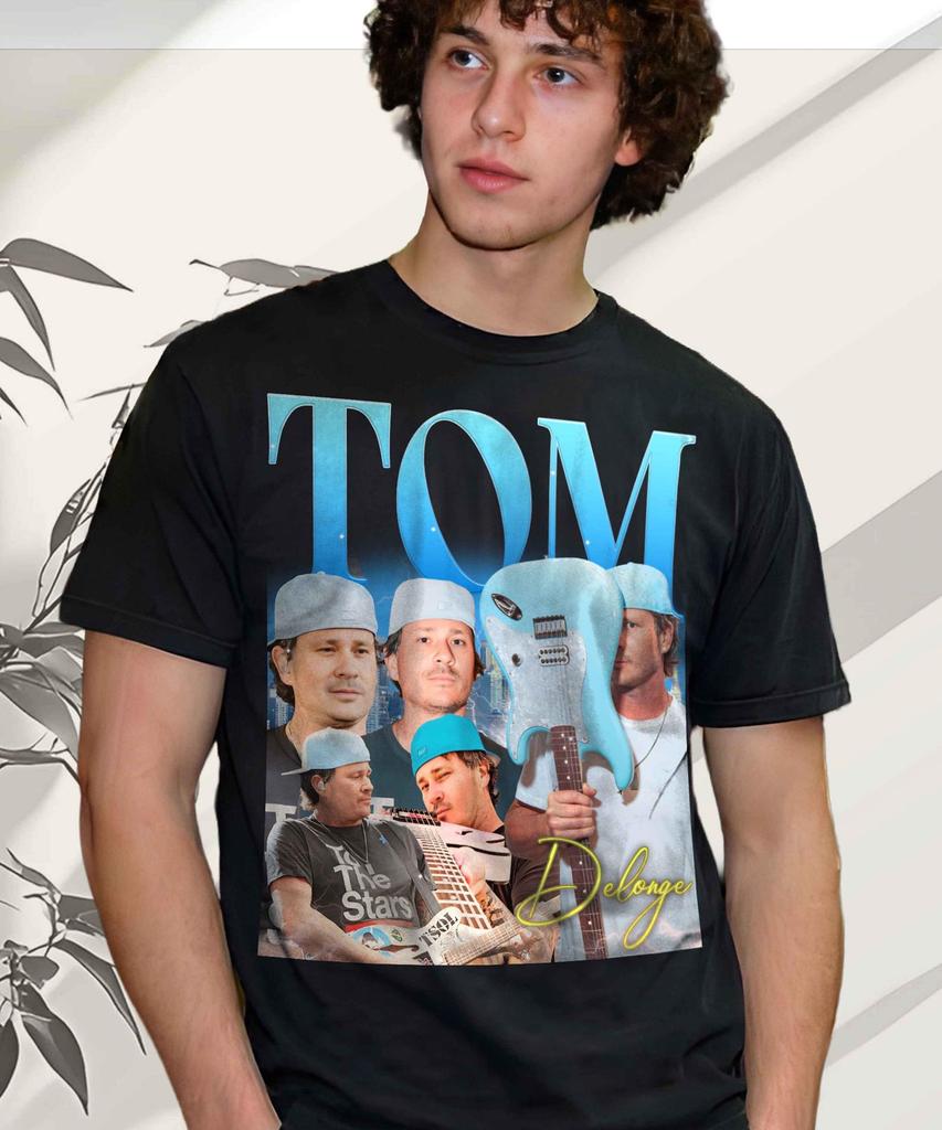 Tom DeLonge Collage Graphic T-Shirt and kids tshirt, Vintage Band Tee Style