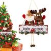 Santa Claus Santa Door Hanging Pendant Creative Merry Christmas Ornament Party Decoration