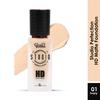 Glam21 Studio Perfection HD Матирующая тональная основа - Матовый финиш | Полное покрытие, легко растушевывается | Стойкость и водостойкость | С гиалуроновой кислотой |