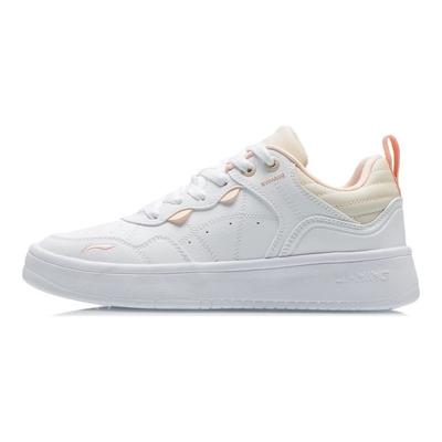 Li Ning Удобные дышащие нескользящие износостойкие низкие кроссовки для скейтбординга женские кроссовки белые AGCR316-1