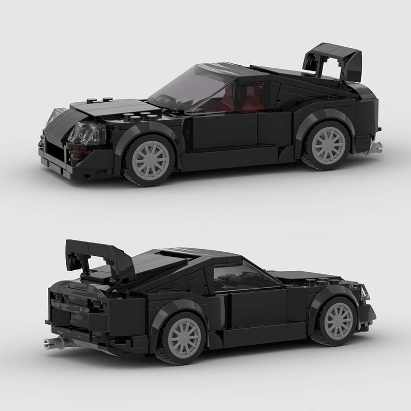 HOT MOC Supra Mk4 Городской Автомобиль Спортивный Транспорт Гонщик Спортивный Строительные Блоки Кирпич Гонки Суперкар Детские Игрушки Подарок Мальчики