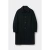 CuStomellow Men S Black caShmere Blended Balmacaan Coat Cwcaw25611bkx