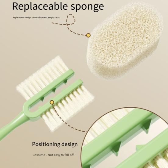 Щетка для мытья стаканов 3 в 1 Сотовая губка Дизайн с длинной ручкой Скребок для водных стаканов Устойчивый к пятнам Набор для мытья стаканов