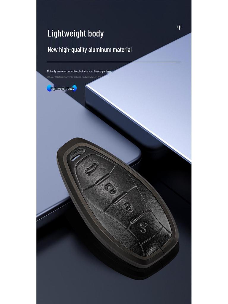 Key Case for Hongqi Models: H5, HS5, EQM5, H7, HS7, H9, H6, HS3 - 2023/24 Premium Car Bag Buckle Shell.