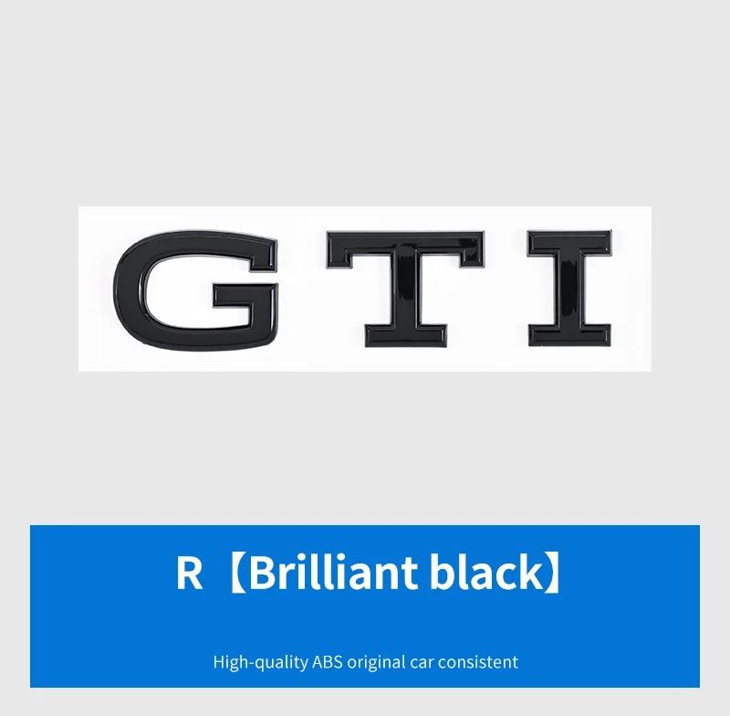 Для VW Для Volkswagen GTI/CC/V6/V8/Caddy/Jetta/Lavida специальная наклейка-шильдик на багажник из АБС-пластика серебристо-черная декоративная наклейка w