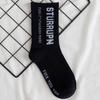 New Cotton Breathable Long Socks Fashion Unisex Socks Cool Letter Harajuku Funny Socks