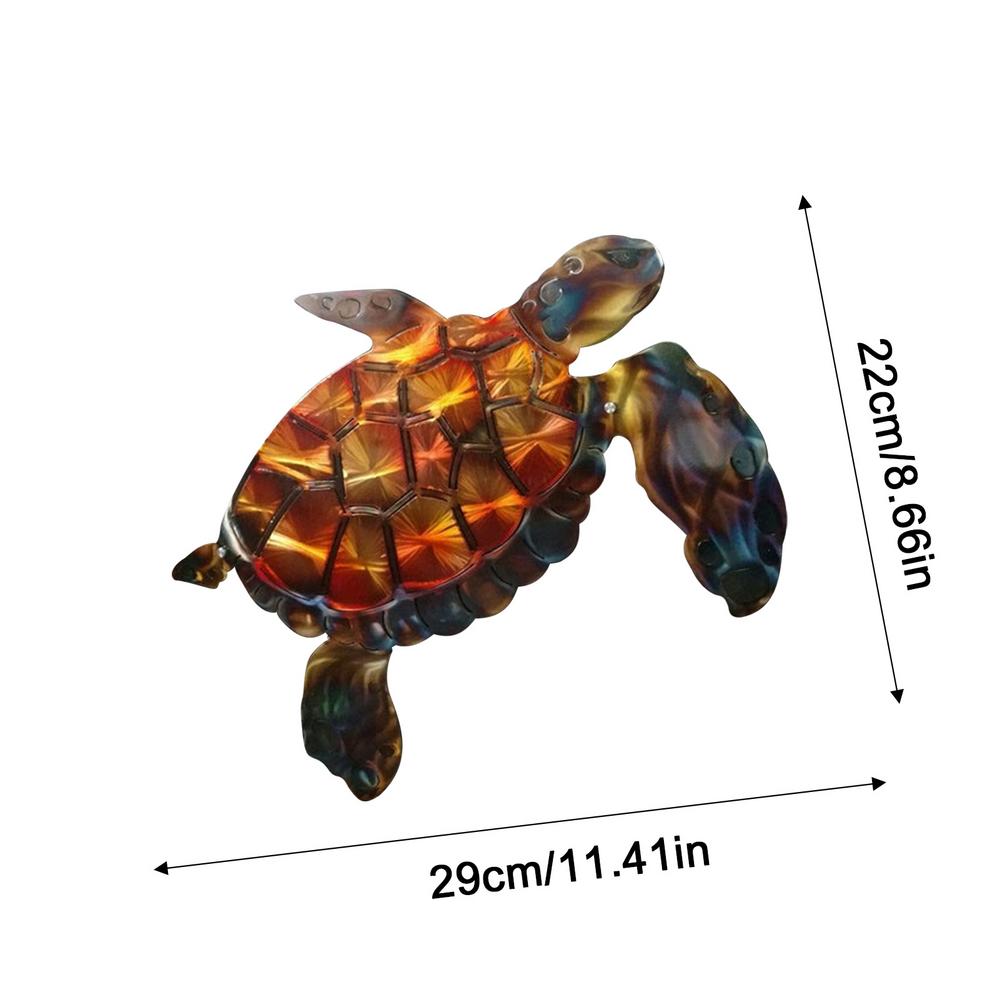 Beach Theme Wall Art Decorations Metal Wall Art Turtle Wall Decor Sculpture Decoration Large Coastal Home Decor For Indoor