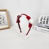 Muitorinda Christmas Velvet Ribbon Eco Mink Ball Hairband