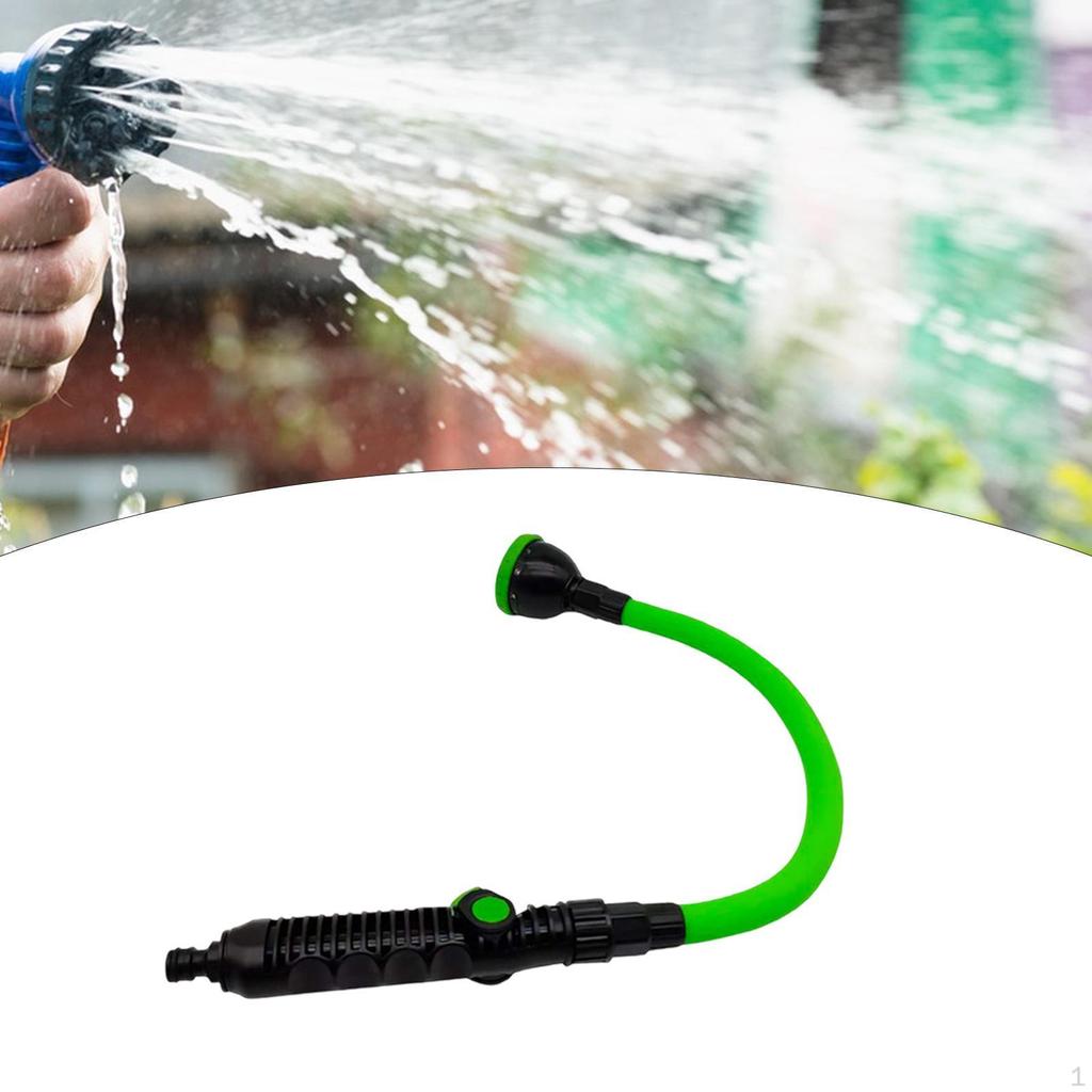 Watering Wand EU Thread 360° Rotating Long Hose Nozzle Sprayer Heavy Duty for Garden Car Use