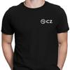 Черная хлопковая футболка с логотипом CZ Gun Streetwear Подарок для фаната