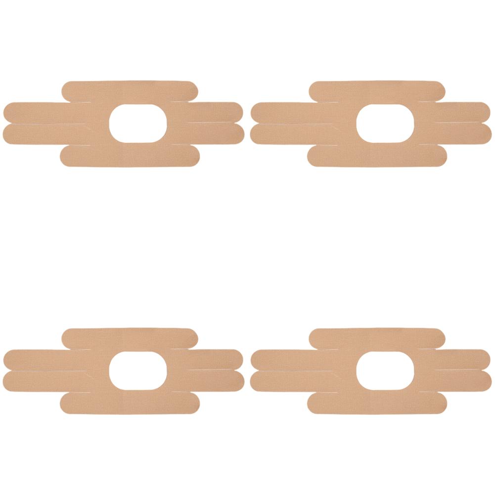 Кинезиологическая лента для колена, дышащая предварительно разрезанная лента для колена для тренажерного зала и фитнеса (бежевый)