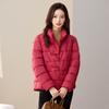 New multi-color stand-up collar short down cotton clothes women's fashion warm temperament new Chinese design thick coat