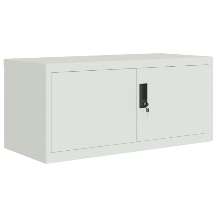 VidaXL Light Grey Filing Cabinet 90x40x40 Cm Steel 339717