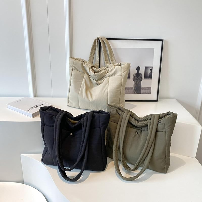 [Tuten] женская сумка-тоут Сумка через плечо Сумка для мам Однотонная сумка через плечо большой емкости Большая легкая сумка на молнии для поездок на работу Поездки в школу