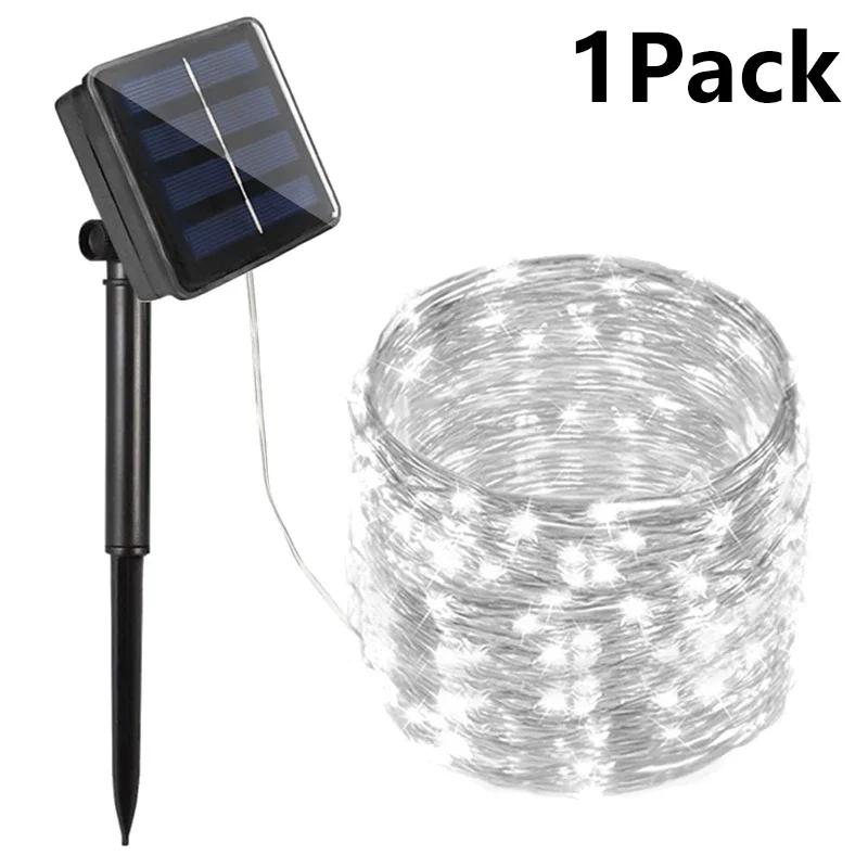 32M LED Solar String Fairy Lights Outdoor Path Garlands Lamp Patio Waterproof Christmas Wedding Garden Street Lights