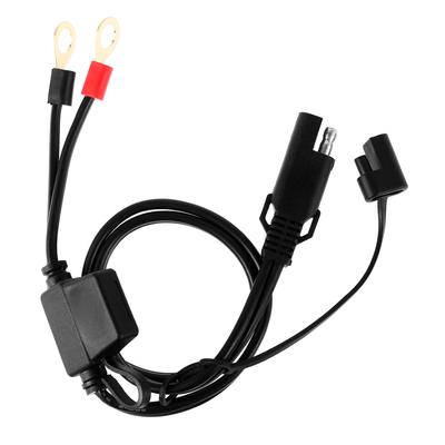 18AWG 12-24 В SAE к кольцевому клеммному жгуту кабель зарядное устройство/обслуживающий шнур мотоциклетного аккумулятора 2-контактный быстроразъемный узел