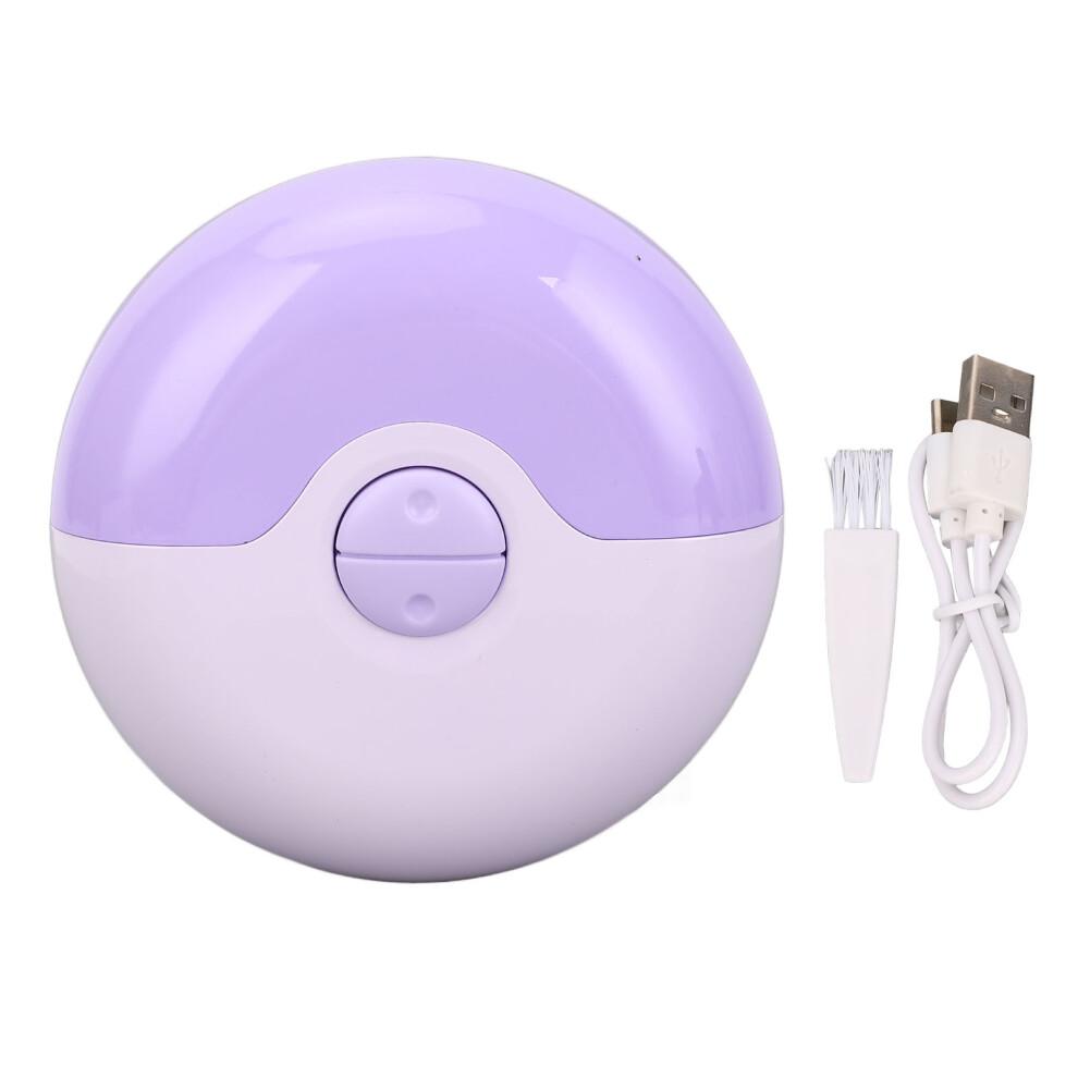 Electric Nail Clipper Violet High Security Portable with Nail File