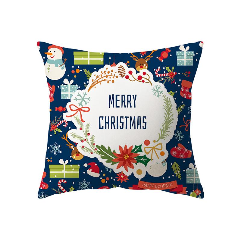 Рождественская тема Рождественские украшения с принтом наволочка для дома, гостиной, украшения дивана, подушка, наволочка