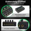 4 Channel Headphone Amplifier for Mixers Headphone Mixers Amplifier Headphone Splitter LED Headphone Amplifier Splitter