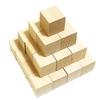 Set of 30 Wooden Blocks, Educational Building Blocks, Shapes, Math, Cubes (01, Log, 3cm X 3cm)