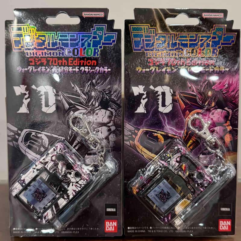 Genuine Digital Monster V-Pet Digimon Color Digivice G 70th Anniversary War Greymon Figure Model Anime Christmas Gift Toy