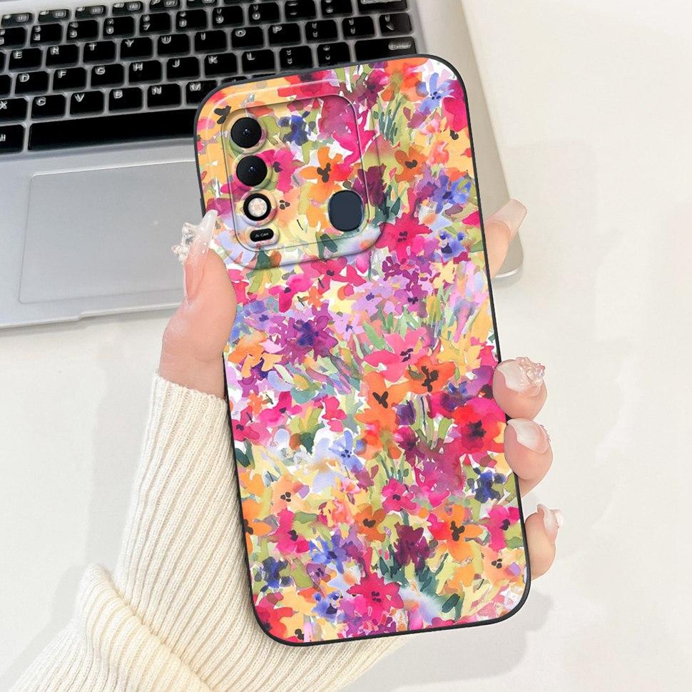 Чехол для Tecno Spark 8 Милый кролик Панда Задняя крышка KG6 KG6k Чехлы для телефона для Tecno Spark 8 8T Мягкие Fundas Spark8 Spark8T Coque