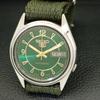Б/У винтажные мужские часы SEIKO 5 AUTOMATIC 7019A из Японии с зеленым циферблатом a433425-2 R116-a433425