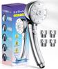 Shower Head Micro Nano Bubble Water Saving Bubble Shower Head High Water Pressure 5 Modes Pore Dirt Removal Mist Shower Head Water Stop Water Flow